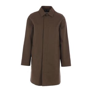 버버리 코튼 개버딘 싱글브레스트 오버코트 8110194 C1764