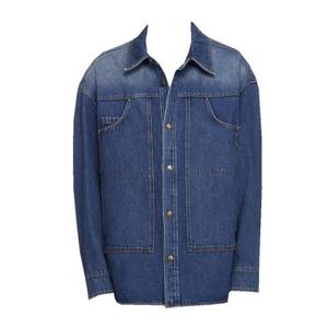 남성 우영미 데님 워크웨어 셔츠 블루 - 25SS W251SH19872L