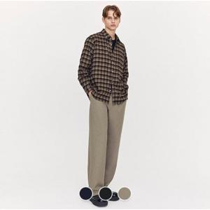 [지오다노]남성 간절기 캐시미어 와이드핏 이지 팬츠 115904