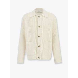 [AMI] 라프리마 남성 니트웨어 울 앤 코튼 리브 가디건 HKC354 KN0112185 IVOIRE /12