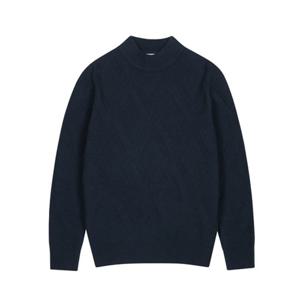 [카운테스마라] 모혼방 패턴 짜임 하프터틀넥 니트 CSTX3C2320B0