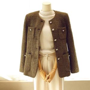 [헤레이스]골드버튼 라운드 울자켓_YMSH25FW184