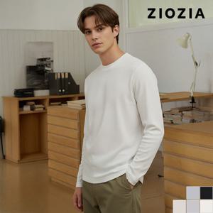 [지오지아] 기모 와플 조직 모크넥 티셔츠 (ABD4TR1101)