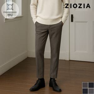 [지오지아] 테이퍼드 핏 하프 허리밴딩 슬랙스 (ABD4PP1103)