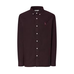 [헤지스]헤지스 버건디 버튼다운 면 긴팔캐주얼셔츠 WHSH4D502D3