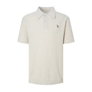 [헤지스]헤지스 베이지 짜임 면혼방 반팔니트 WHSW4C551I1