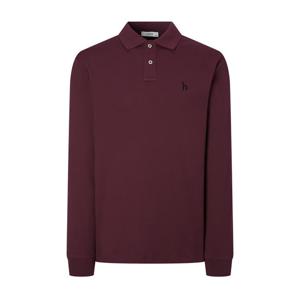 [헤지스]헤지스 버건디 단색 면 긴팔카라티셔츠 WHTS4C302D3