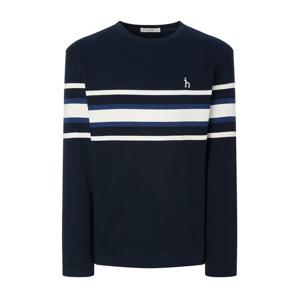 [헤지스]헤지스 네이비 라인배색 면 긴팔티셔츠 WHTS4C343N2