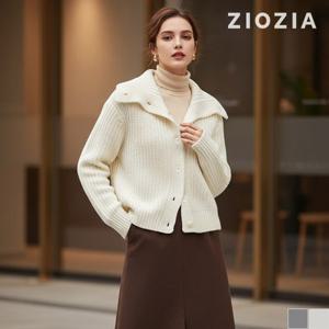 [지오지아] 여성 울 블랜드 카라 가디건 (AFD4EC1103)