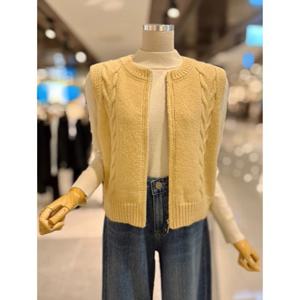 ab.fz 포근 꽈배기 짜임 니트 조끼 베스트 (ABXZ4HV33K) US