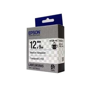 엡손 라벨테이프 ST12K-PX 투명/12mmx9M 검정글씨 갑(5개입) 부품 소모품 자재 파츠
