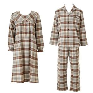 [비너스] 프리미엄 블랙라벨 따뜻한 면 캐시미어 커플 원피스 파자마 [VGN4563 VPA4563M]