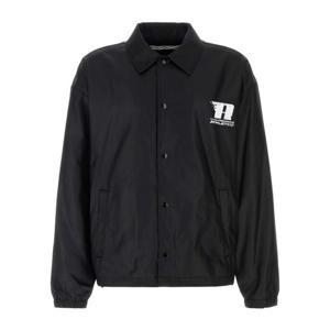 알렉산더왕 로고 프린트 스냅 버튼 폴리에스터 재킷 UWC2252058