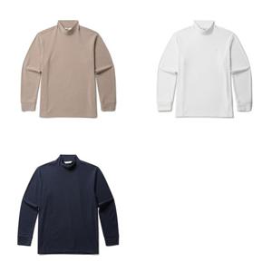 [올젠]비큐나 양기모 반폴라 티셔츠 ZBF4TU1206