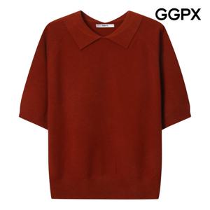 [지지피엑스]앞 뒤 카라 울 터치 반팔 니트 GP9KP020B