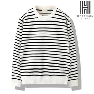[해리슨] 남자  꼼D 단가라 긴팔니트 MDL1420