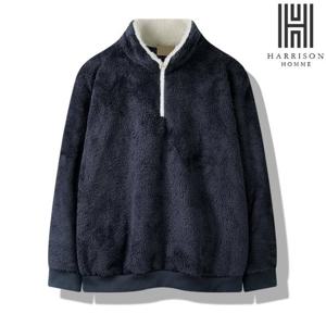 [해리슨] 기획 고급 양면 양털 목배색 집업 MDL1445