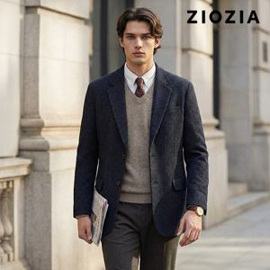 [지오지아] 루즈핏 네이비 캐주얼 자켓 (AAD4KG1104_NV)