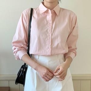 [신상오픈런]KHH305B브제디 카라넥 캐주얼 스프링 셔츠 심플 여