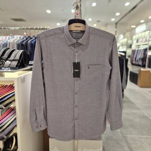 [레노마셔츠] 일반핏긴소매 약기모 지도라미니체크 RPFSG1031퍼플