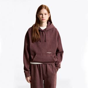 타미진스 여성 가먼트다이 스크립트 후디 T32F7TTO50TWT1