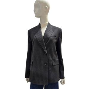 [에이비에프지]투버튼 스트라이프카라넥 자켓AGNZ4QJA1J