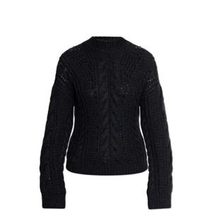 25 FW 몽클레어 Dolcevita 돌체비타 크루넥 니트 스웨터 블랙 J20939F00023M4910