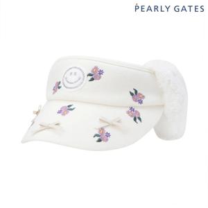 파리게이츠  여성 스마일 플라워 리본 이어워머 썬바이저 521E4CP402 BJ