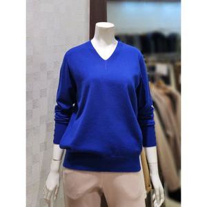 [벨라디터치]MARIOV9F4KT26 단추소매 V넥 니트티