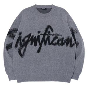 리트머스 HC38 스트릿 자가드 레터링니트 LP9SU936