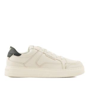 엠포리오아르마니 로고 가죽 레이스업 스니커즈 EM003702 AF195