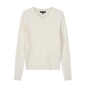 [LAP] 브이넥 소매단추 슬림 니트 AR4KHA61