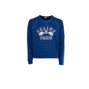 셀린느 후드 티셔츠 RY0H5670Q0 GBZ5 BLUE FLAG DIRTY WHITE