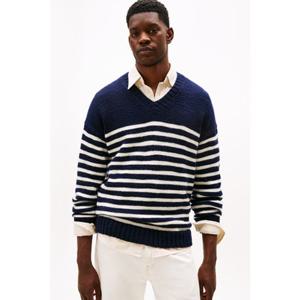 [타미힐피거종합관] 남성 플레임 브이넥 스웨터 (T12F7KPO670MT1 0A4)