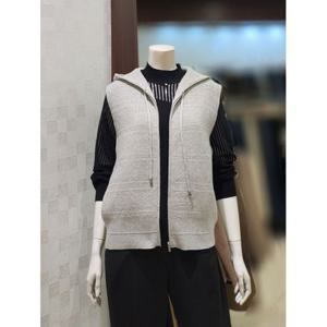 [벨라디터치]MARIOV9F4VT23 루즈핏 후드집업 니트 조끼