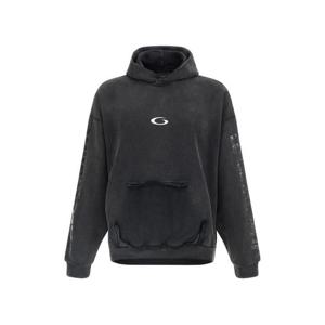 발렌시아가 테이프 디스트레스드 로고 디테일 후디 744441TTVE69374