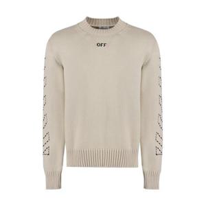 오프화이트 스웨터 OMHE172F23KNI001 6110 Beige