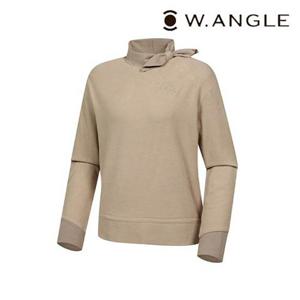 [와이드앵글] WWW22243E2 여성 CF 멜리사 니트 스카프 티셔츠 (Beige)