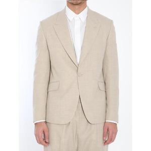 DIOR HOMME 울과 리넨 블렌드 싱글브레스트 재킷 583C201800