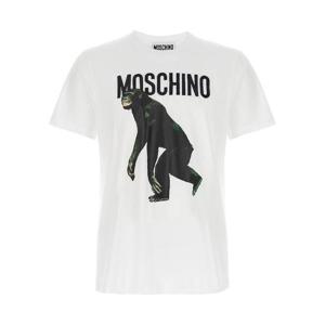 MOSCHINO Logo embroidery t-shirt A071302411001