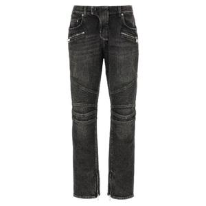 BALMAIN Biker jeans FH1MG115DF829AZ