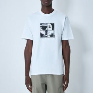 25 FW 스투시 그래픽 로고 모티프 프린팅 코튼 저지 반팔 티셔츠 화이트 1905120 1201