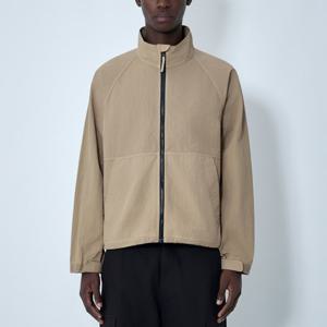 25 FW 스투시 Warm Up 나일론 스탠드 칼라 집업 웜업 자켓 베이지 115828 20014