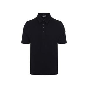 25 FW 몽클레어 로고 패치 와펜 숏슬리브 코튼 블렌드 폴로 네이비 K10918A0000489AUS