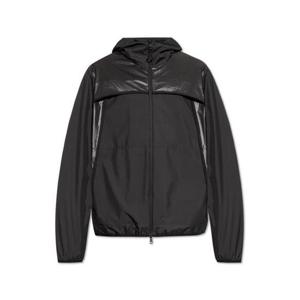 25 FW 몽클레어 로고 패치 집업 롱슬리브 후드 자켓 블랙 K10911A00181597YW