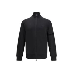 25 FW 몽클레어 로고 패치 지퍼 롱슬리브 스웨트셔츠 블랙 K20918G0005689AZY