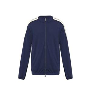 25 FW 몽클레어 로고 패치 지퍼 롱슬리브 스웨트셔츠 블루 K10918G0004789AWU