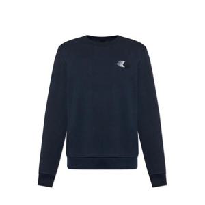 25 FW 몽클레어 로고 패치 크루넥라인 롱슬리브 스웨트셔츠 네이비 K10918G00039809KR