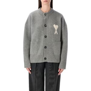 아미 버튼 프론트 크루넥 릴렉스 가디건 UKC366KN0135 058