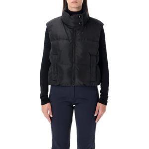 골드버그 퀼티드 크롭 슬리브리스 패딩 조끼 GB00680254 9000